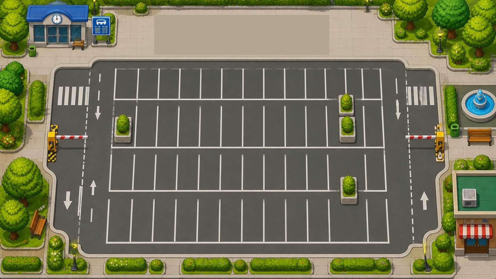 Bus Shuffle Parkplatz